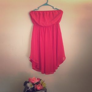 {one clothing} Strapless Red Dress